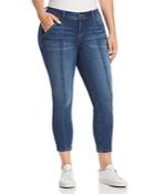 Slink Jeans Plus Seamed Cropped Jeans In Francis