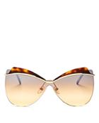 Marc Jacobs Butterfly Shield Sunglasses, 67mm