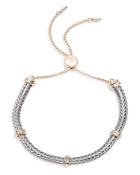 Lauren Ralph Lauren Two-tone Herringbone Bolo Bracelet