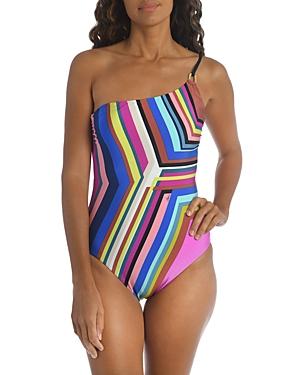 Trina Turk Illusions One Shoulder One Piece Swimsuit