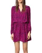 Zadig & Voltaire Animal-print Wrap-style Dress