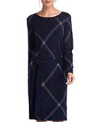 Barbour Allison Windowpane Sweater Dress
