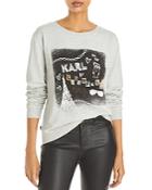 Karl Lagerfeld Paris Embellished Sweatshirt