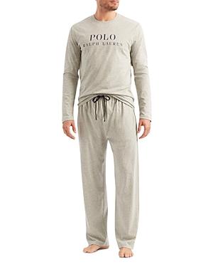 Polo Ralph Lauren Cotton Logo Graphic Long Sleeve Sleep Tee