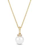 David Yurman Solari Pearl Pendant Necklace With Diamonds In 18k Gold