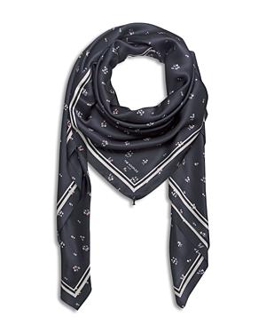 The Kooples Ditsy Floral Silk Scarf