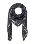 The Kooples Ditsy Floral Silk Scarf