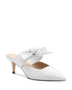 Botkier Women's Pina Bow-accented Kitten Heel Mules