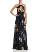 Jill Jill Stuart Cutout Floral Gown