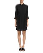 Whistles Lizzie Lace Shirt Dress