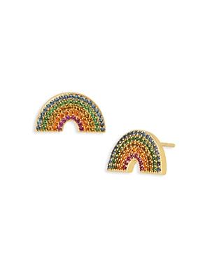 Kurt Geiger London Pave Rainbow Stud Earrings