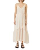 Maje Rolio Strappy Textured Maxi Dress