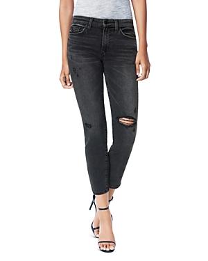Joe's Jeans The Scout Distressed Slim-straight Jeans In Anise