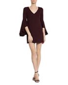 Bailey 44 Avalanche Bell-sleeve Ponte Dress