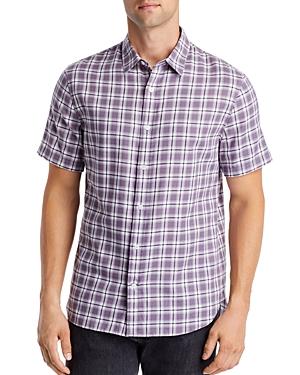 Vince Waterfront Plaid Short Sleeve Shirt