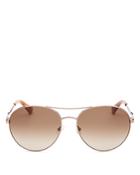 Kate Spade New York Women's Joshelle Brow Bar Aviator Sunglasses, 60mm