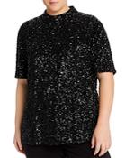 Lafayette 148 New York Plus Charis Sequined Blouse