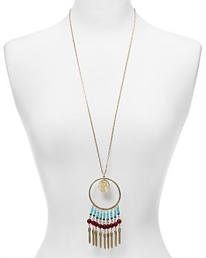 Aqua Dharma Circle Pendant Necklace, 31