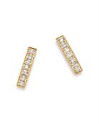 Moon & Meadow Diamond Bar Earrings In 14k Yellow Gold, 0.04 Ct. T.w. - 100% Exclusive