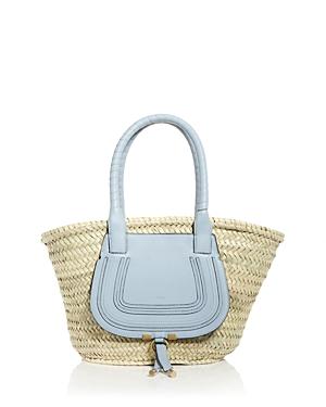 Chloe Marcie Medium Raffia Basket Tote