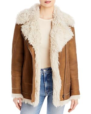 Hiso Rumour Shearling Moto Coat