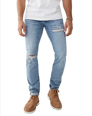 True Religion Rocco Distressed Skinny Fit Jeans In Pony Express