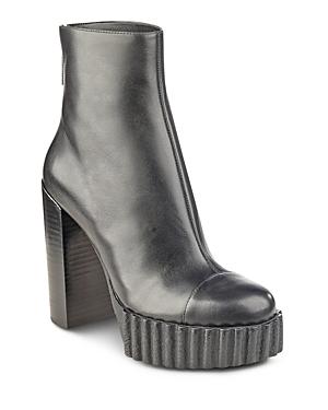 Kendall And Kylie Women's Cadence Leather Platform High Heel Booties