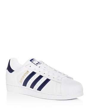 Adidas Men's Superstar Leather Lace Up Sneakers
