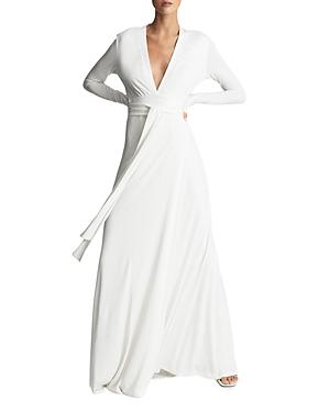 Reiss Bailey Plunge Maxi Dress