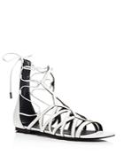 Kendall And Kylie Cody Lace Up Flat Sandals
