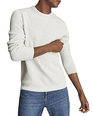 Reiss Renoir Cashmere Ribbed Knit Regular Fit Crewneck Sweater
