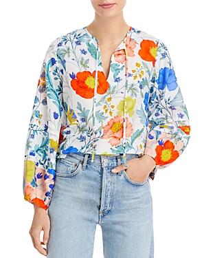 Kobi Halperin Cassie Floral Print Peasant Blouse
