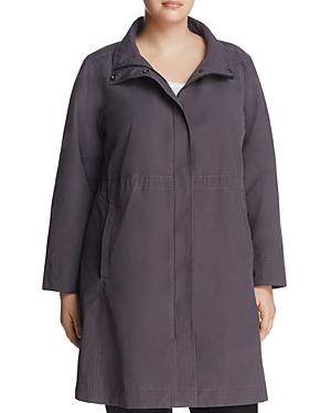 Eileen Fisher Plus High Collar Windbreaker Jacket