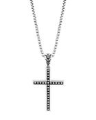 John Hardy Sterling Silver Classic Chain Jawan Cross Pendant Necklace, 20