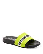 Bikkembergs Men's Roger Rubber Logo Slides