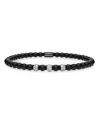 Roberto Demeglio 18k White Gold & Matte Black Ceramic Bracelet With Diamonds