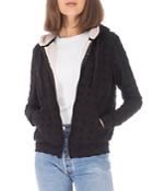 B Collection By Bobeau Hooded Jacquard Jacket