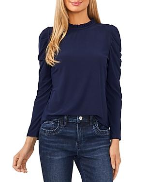 Cece Long Puff Sleeve Knit Top