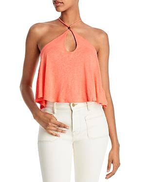 Free People Long Weekend Keyhole Halter Top