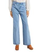 Gerard Darel Evie Baggy Flared Jeans In Blue