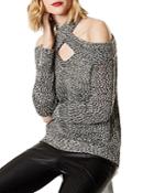 Karen Millen Cold-shoulder High/low Sweater