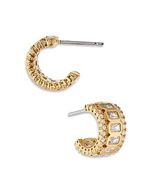 Nadri Nolita Crystal C Hoop Earrings