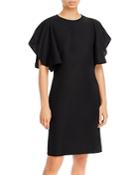 Fabiana Filippi Flutter Sleeve Sheath Dress