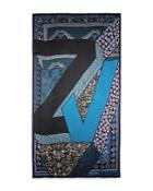 Zadig & Voltaire Maxy Patchwork Logo Print Scarf