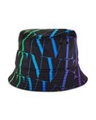 Valentino Garavani Rainbow Logo Bucket Hat