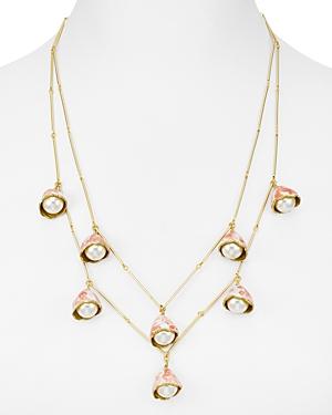 Tory Burch Layered Rosary Necklace, 22