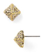 Alexis Bittar Miss Havisham Crystal Pyramid Stud Earrings