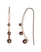 Jules Smith Triple Bauble Curved Threader Earrings