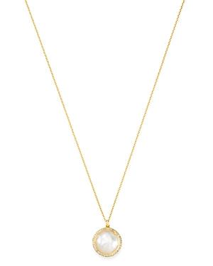Ippolita 18k Yellow Gold Lollipop Medium Mother-of-pearl Doublet Pendant Necklace With Pave Diamonds, 18
