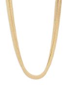 Aqua Multi Row Snake Chain Necklace In Gold Tone, 16 - 100% Exclusive